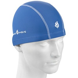 Mad Wave ERGOFIT Textile Lycra Swimming Cap, Blue