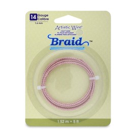 Artistic Wire 21-Gauge Flat 5mm by .75mm, 3-Feet, Rose Gold