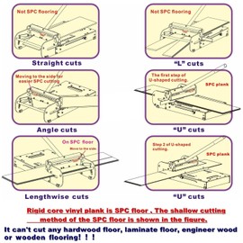 9"Pro LVP, SPC, RVP, LVT, VCT, PVC, WPC, Rigid Core Vinyl Plank Cutter LVP-230; Best Buy!