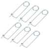 M METERXITY 6-Pack Brooch Shape Cotter Safety Pin, 2x45mm Spring