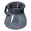Coffee Kettle Heat Resistant Coffee Sharing Pot Transparent Black Glass