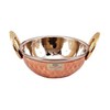 bona fide copper Serving Bowl,Stainless Steel Hammered Karahi and bowl