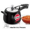Hawkins 4 Litre Contura Black Pressure Cooker, Hard Anodised Inner