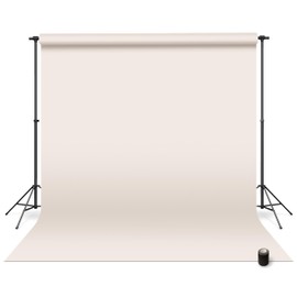 Denny Manufacturing - Seamless Paper Backdrop for Photography, Off White Seamless Paper Roll - Cream (53 in x 36 ft) Includes Free Roll Black Gaffer Tape (2 in x 13 ft)