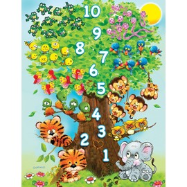 Springbok's 36 Piece Children's Jigsaw Puzzle Counting Tree - Made in USA