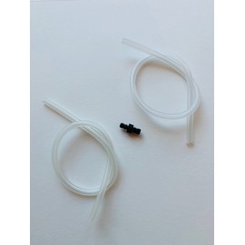 Jura 2x milk hose tube (36cm) for frothing nozzles + nipple connectors #63634, suitable for all Jura Cool Control devices and Jura milk containers