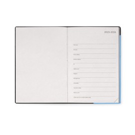 Legami - Daily Diary Medium 2026, Retro Blue, 12 Months, Elastic Closure, Diary January 2026 to December 2026, FSC Certified Paper, 12 x 18 cm