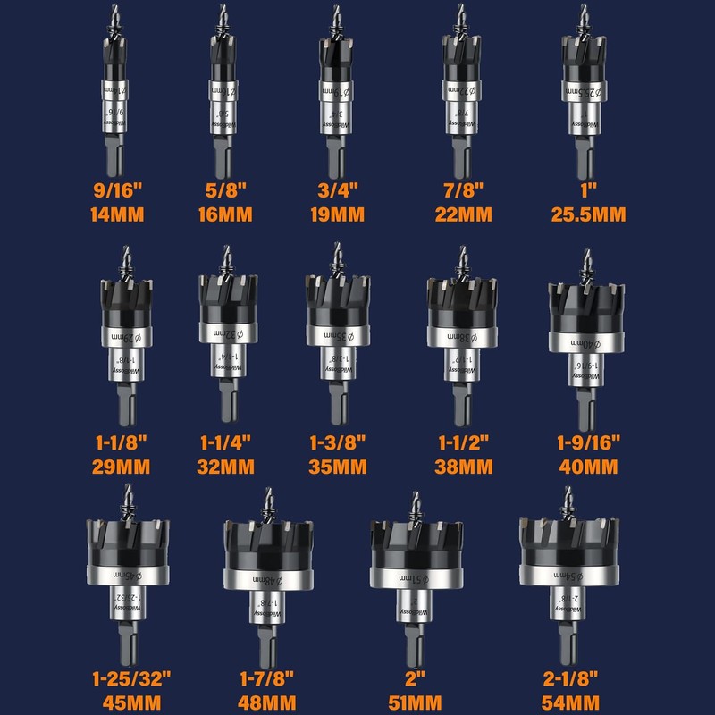 Carbide Hole Saw Kit for Metal TCT Hole Saw Drill