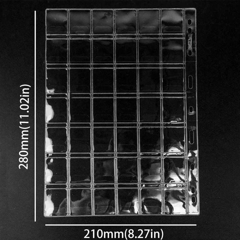 420 Pockets Standard 9-Hole Coin Inserts for Coins, 10 Sheets