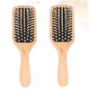 BIUDECO Set of Natural Wood Combs Massager Scalp Brush Hair