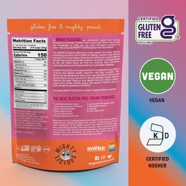 Mightylicious All-Purpose Flour (Plant Based)- Superfine Rice Flour - Gluten-Free - Allergen Friendly - Non-GMO - Ideal for Baking, Cooking, & Topping for Cakes, Bread, Muffins - 3-Pack (66oz Total, 4.3lbs)