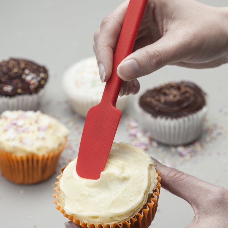 Zeal J303R Mini Baking Spatula, Red,Small