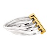 Silpada 'Agility' Ring in Sterling Silver and Brass, Size 8,