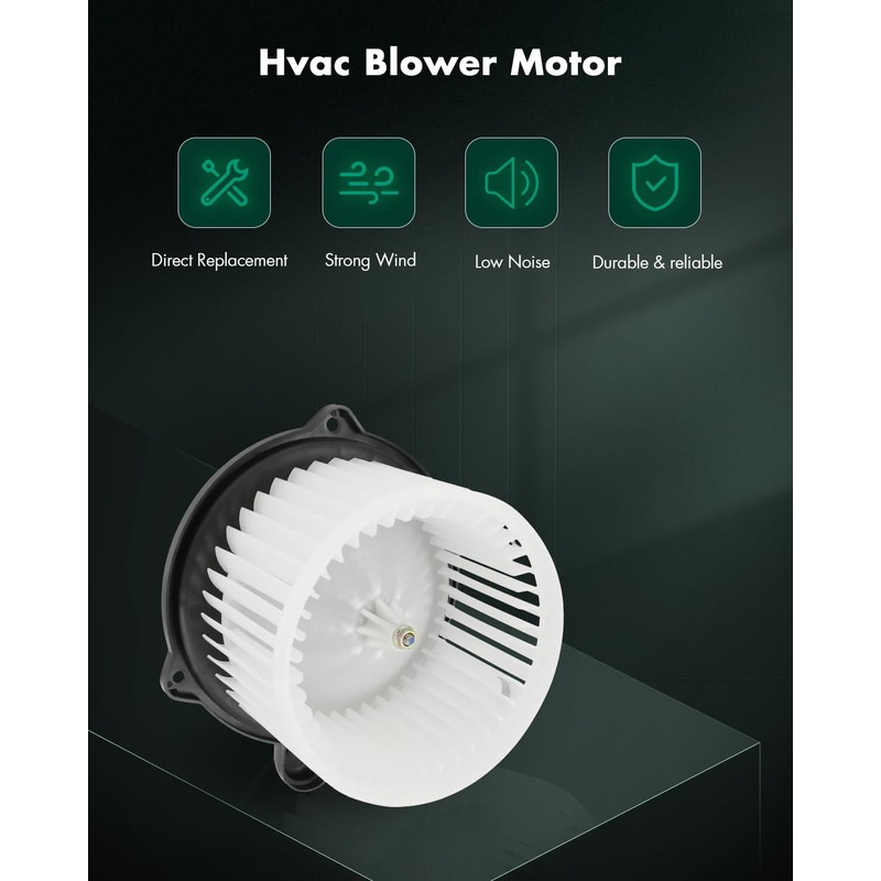 SCITOO Front HVAC Heater Blower Motor with Fan Cage Fit