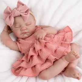 Aori Realistic Reborn Baby Dolls - 20" Lifelike Sleeping Newborn Girl with Magnetic Pacifier, Poseable Limbs, Hand-Painted Skin, Soft Body for Girls 3+