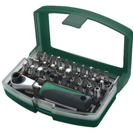 Mannesmann Bit Set with Reversible Ratchet (32 Pieces)
