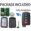 Keyless Entry Remote Control Smart Key Fob for Toyota RAV4