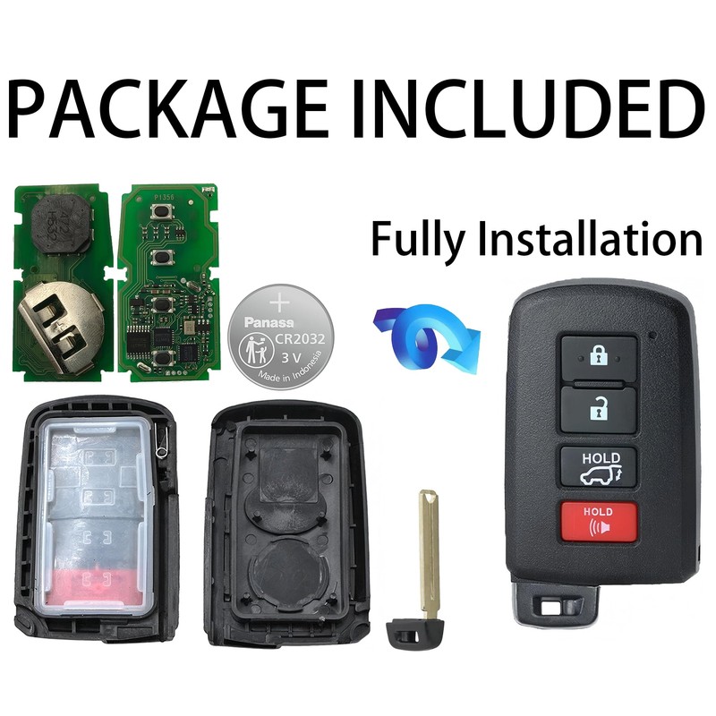 Keyless Entry Remote Control Smart Key Fob for Toyota RAV4