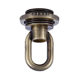 B&P Lamp® Antique Brass Die Cast Screw Collar Loop