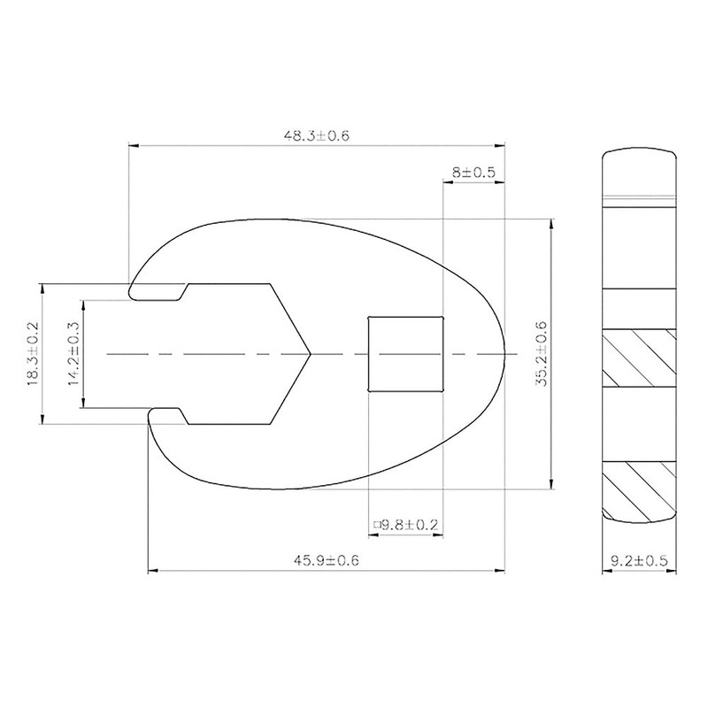 BGS 1756-18 | Crowfoot Spanner | 10 mm (3/8") Drive