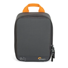Lowepro GearUp Filter Pouch 100, Camera Bag for Filter, Filter Bag with 10 Leaf Filters, 2 Round Filters, Filter Holder, Scratch-Resistant Card Case, Made of Recycled Material, Grey