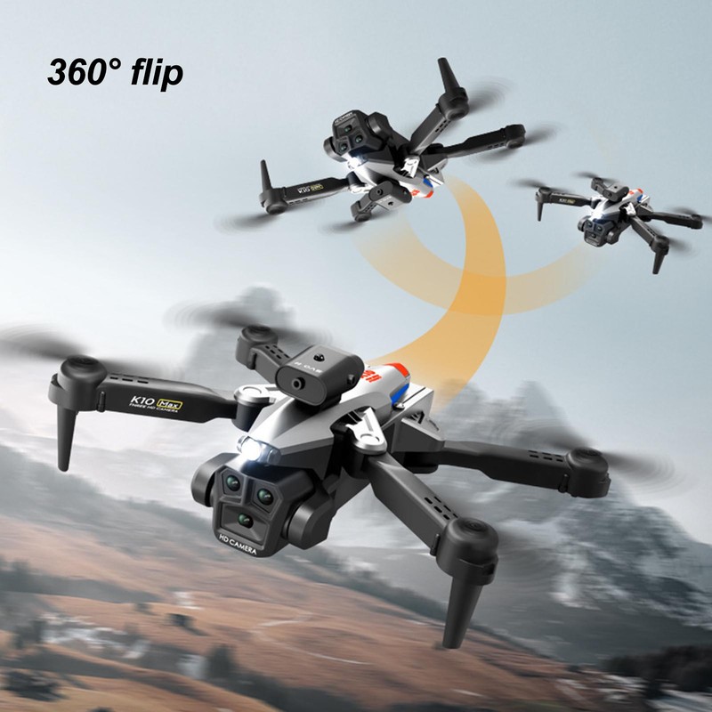 K10MAX Drone 4K HD 3 Lens Obstacle Avoid Optical Flow
