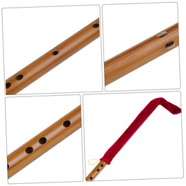 TOYANDONA Kleine Flöte zum Musiklernen, leichte, vertikale Holzflöte für Altersgruppen, Samtetui