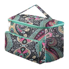Knitting Bag and Knitting Organizers Yarn Wool Crochet Hook Needles Accessories Storage Bag with Holes (C)