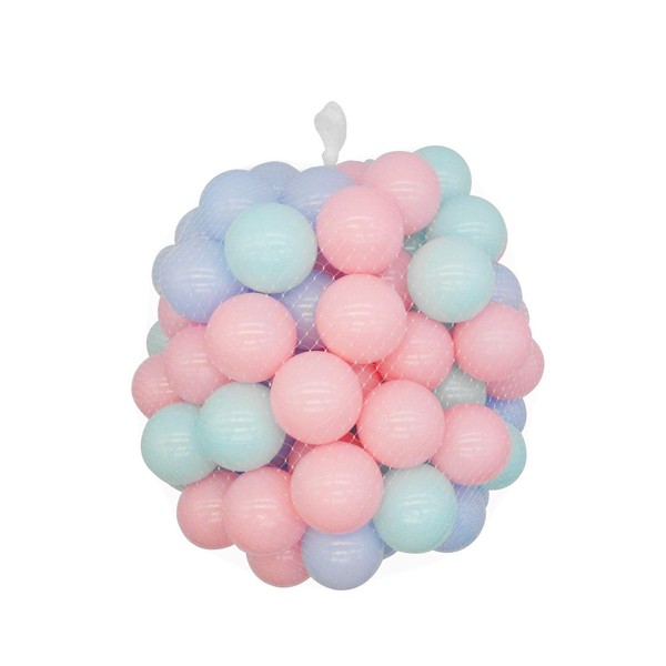 TRENDBOX 100 Macaron Ocean Ball (Ship from USA) for Babies Kids Children Soft Plastic Birthday Parties Events Playground Games Pool