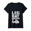 Womens Leg Day Survivor Funny Bodybuilder Gym Squat Training Muscle