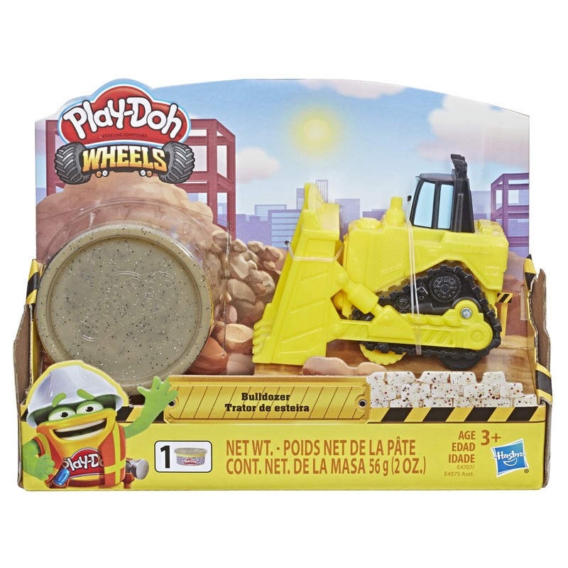 Play-Doh Wheels Mini Bulldozer Toy with 1 Can of Non-Toxic