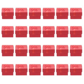 Abaodam 24 Piezas Cajas De Regalo Caja De Anillo De Propuesta Vitrina De Anillo Pendientes Tachuelas Caso Pequeñas Cajas De Cartón Cajas De Collar Pequeño Caja De Envío Caja Del Anillo 4x