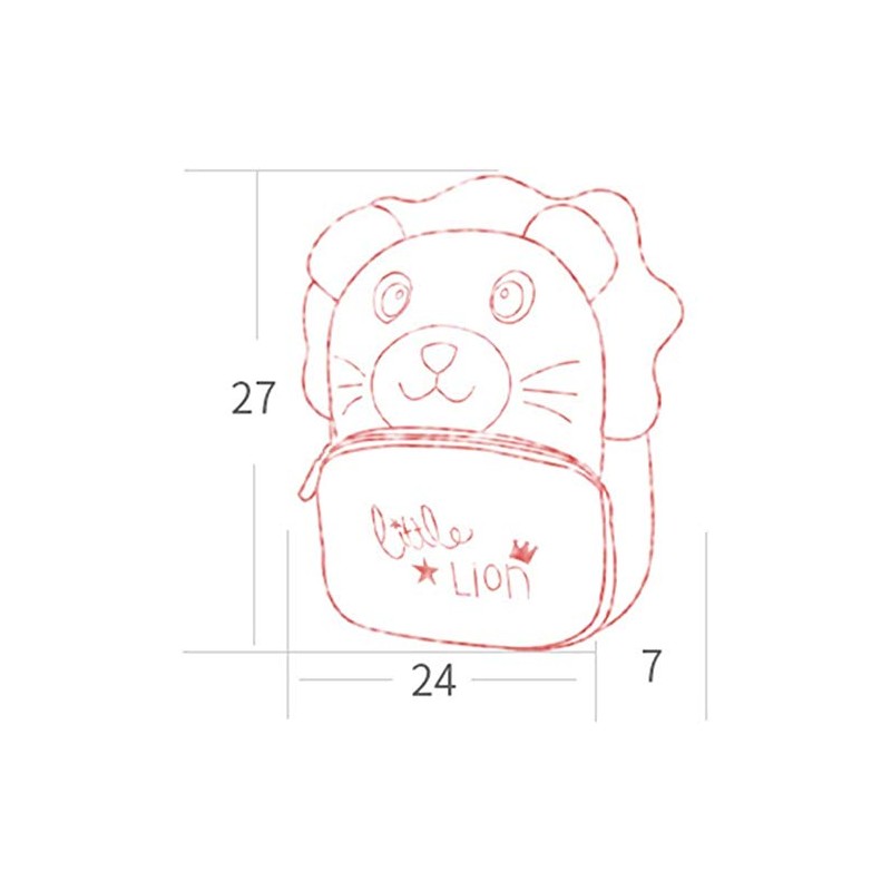 JameStyle26 Unicorn Plush Animal Zebra Elephant Giraffe Monkey Children's Backpack