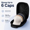 6-Cap Baseball Hat Travel Case with Hard EVA Shell, Portable