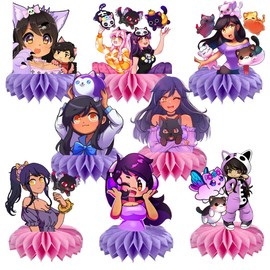 8Pcs Table Centerpiece Birthday Party Supplies Table Decorations for Aphmau Birthday Decorations