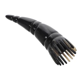 ORFOFE Handcrafted Buffalo Horn Comb Hair Scalp Massager Natural Bull Horn Detangling Brush Portable Scalp Massage Tool for Hair Conditioning