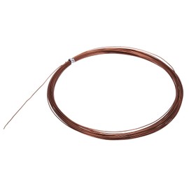 QUARKZMAN Anodised Craft Wire 0.6 mm x 10 m Aluminium Wire for Crafts Jewellery Wire Craft Wire Metal Memory Flexible Craft Wire for Jewellery Decorative Wreath DIY (22 AWG, Copper)