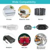 White PC IEC Power Cable 2m Ac 250V 10A Australian