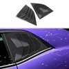 Carbon Fiber Side Window Louvers Air Vent Scoop Shades Cover