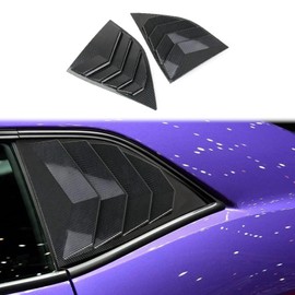 Carbon Fiber Side Window Louvers Air Vent Scoop Shades Cover Blinds for Dodge Challenger 2008-2023