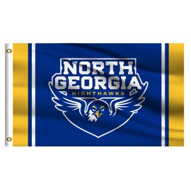 College Flag Outdoor Compatible for Nighthawks,North Georgia Outside UNG 3x5 University Banner,Double Sided