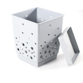 Kerafactum Cutlery Holder Cutlery Basket for Dishwasher 2-Piece Cutlery Basket Removable Base BPA-Free Conical Drip Container Organiser for Office Cutlery Dryer Cutlery Basket Quiver Baskets