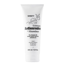 Sheet - Acondicionador Fortalecedor ProVitamina B5-250 ml - Desenredante hidratante liviano y reparador - Sin sal, sin sulfatos, sin siliconas; vegano y cruelty free, apto Curly Method y Low Poo