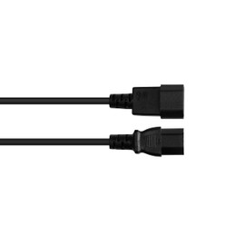 Good Connections P1450-S020 2m C14 (Straight) to C15 (Straight) IEC Hot Appliance Connection Cable 0.75mm² Black