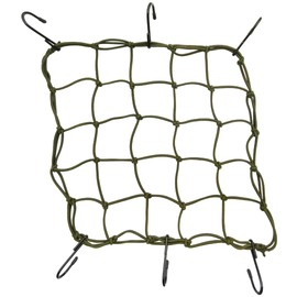 ONIPAX 38x38cm High Elastic Bungee Cargo Net with 6 Hooks for Bicycle Motorcycle