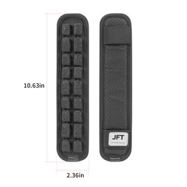 JFT Shoulder Strap Pad of 3D Air Cushion, Backpack Accessories, Non-Slip Shoulder Strap Pad, for Hiking and Camping Bags(Black, 2pcs) BP-175
