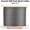 Senmit 12 Pack Stainless Steel Cable Railing Kits Fitting 1/8"