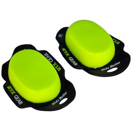 RTX Gear Slide Master Race Track Asphalt Pro Glide Solid Motorcycle Biker Knee Slider Pucks - Accessory for Biker Leather Suits Trouser Pants (Floro Yellow)