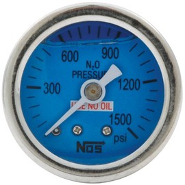 Allstar Performance ALL80208 0-1500PSI NOS Glycerine Filled Shockproof Pressure Gauge