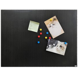 JILoffice Bulletin Board, Magnetic Board 24 x 18 Inch, Great Wall Mounting Board with 40 Magnets, Decorative Board for Photos and Messages